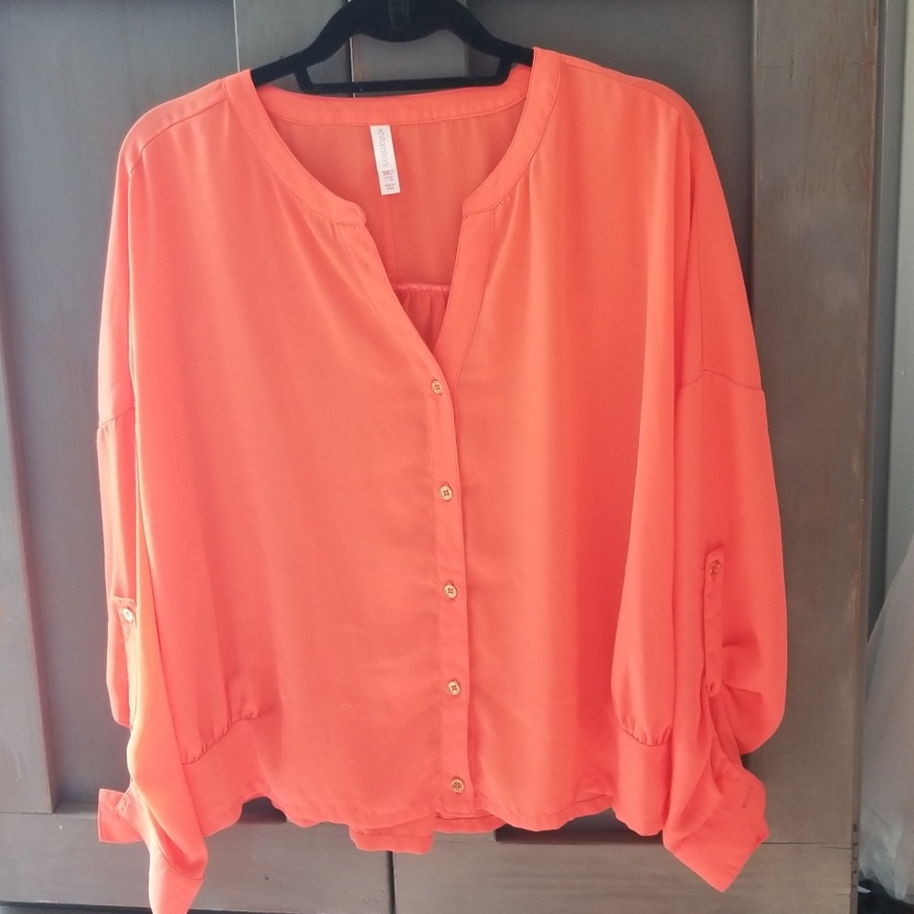 Neon orange top